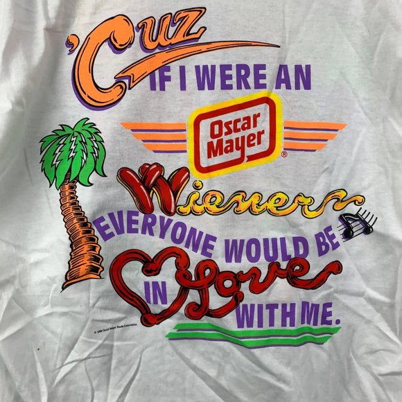 Vintage Oscar Mayer Skateboard XL HefT Long Sleeve Shirt New Men Single Stitch - Picture 7 of 11